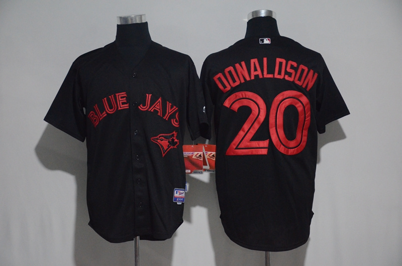 2017 MLB Toronto Blue Jays #20 Donaldson Black Jerseys->toronto blue jays->MLB Jersey